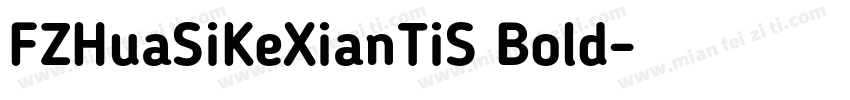 FZHuaSiKeXianTiS Bold字体转换